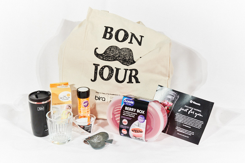 Goodybags: all contents donated by sponsors/supports of the Excellence in Housewares Awards